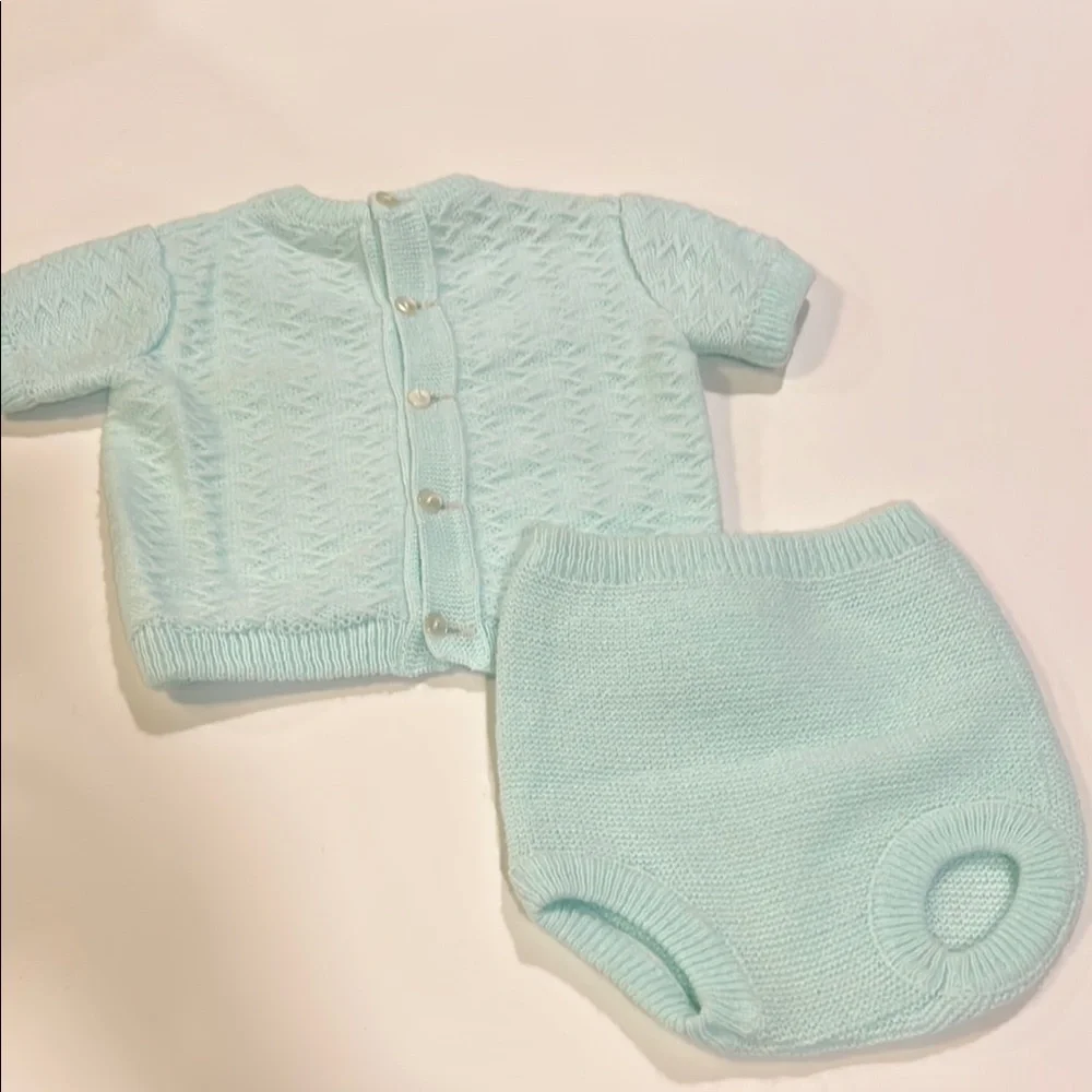 Orlon - Mint Green Baby Knit Set